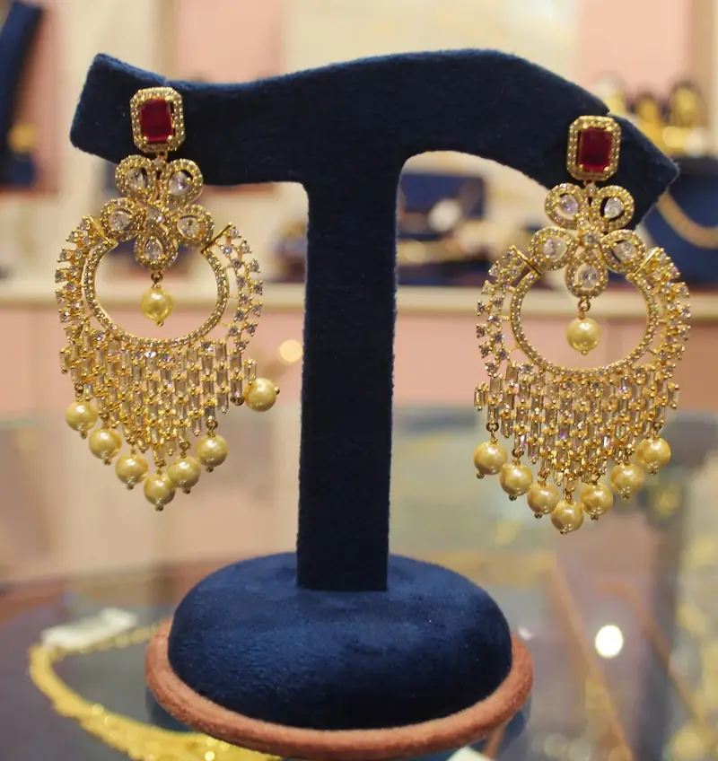 AD Earrings Jhumkas at Jewelo Ranchi